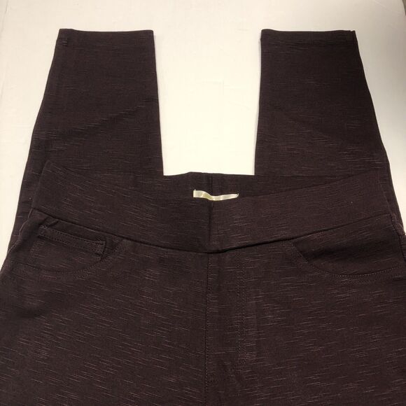 Matty M Women's Leggings Burgundy Small/Petite - Picture 3 of 5